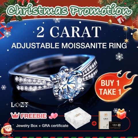 2 Carat Adjustable Ring