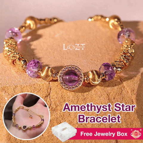 Amethyst Star Bracelet