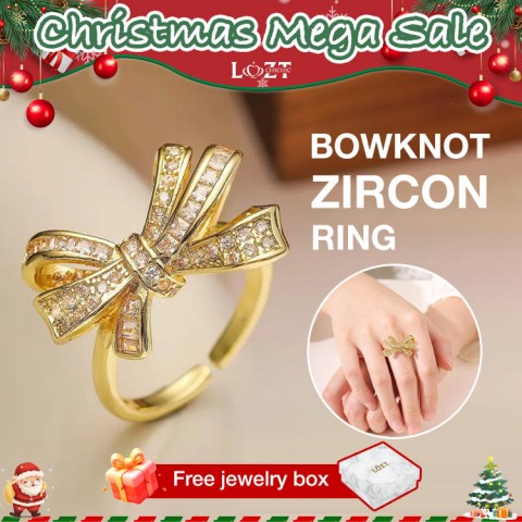 Bowknot Zircon Ring