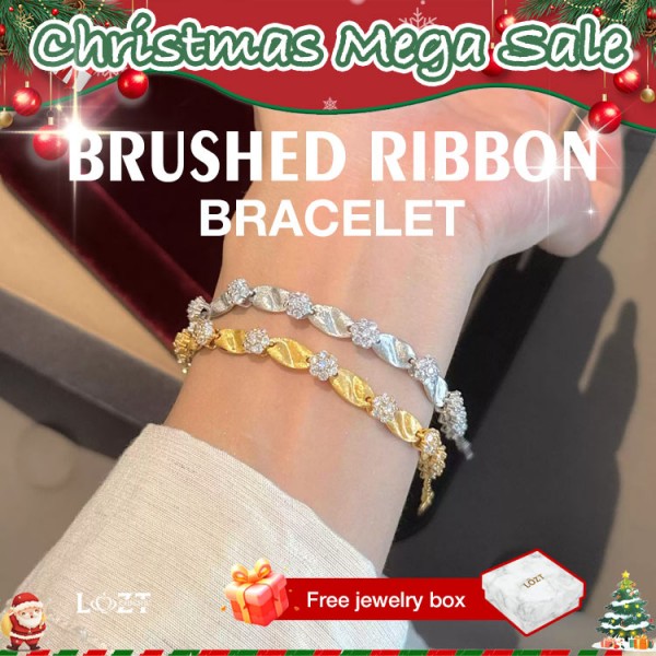 Brushed ribbon bracelet