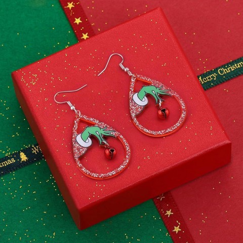 Christmas Cute Cartoon Design Dangle Earrings