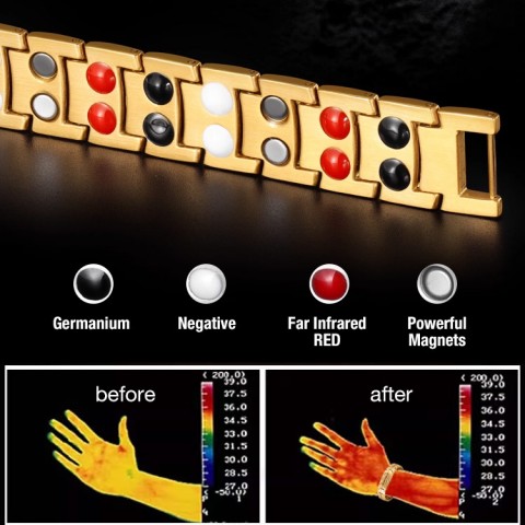 Cross Double Row Magnetic Bracelet