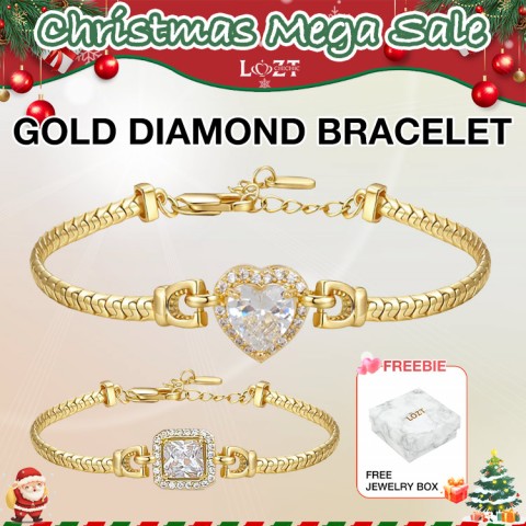 Gold diamond bracelet