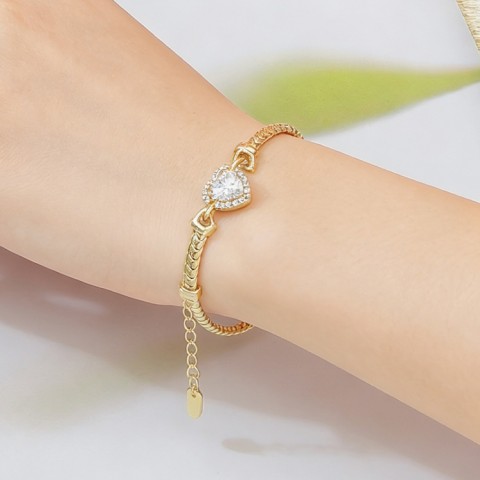 Gold diamond bracelet