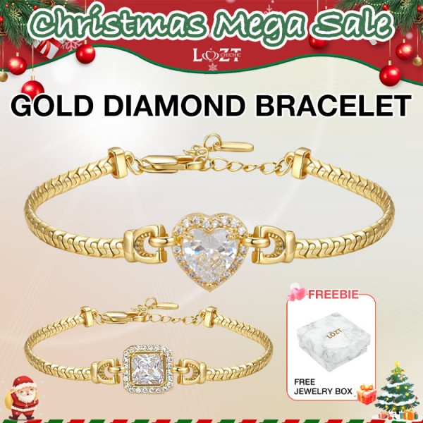 Gold diamond bracelet