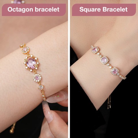 Geometric Square Pull-Out Bracelet