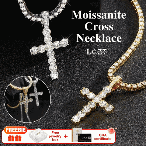 New Moissanite Cross Necklace