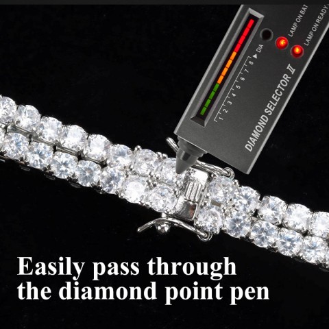 Moissanite Double Row Circular Tennis Bracelet