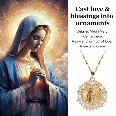 Titanium Steel Virgin Mary Necklace