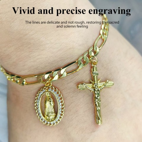 Virgin Mary Pendant Bracelet