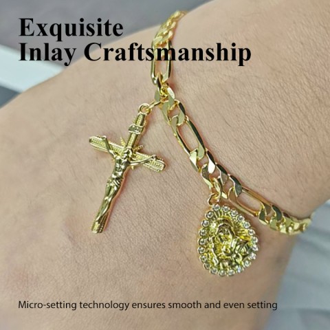 Virgin Mary Pendant Bracelet