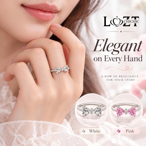 elegant bow decor ring
