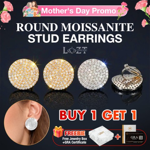 Round Stud Earrings