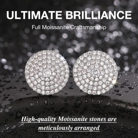 Round Stud Earrings