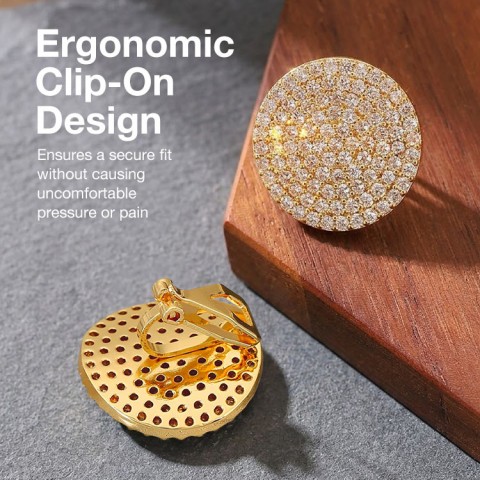 Round Stud Earrings