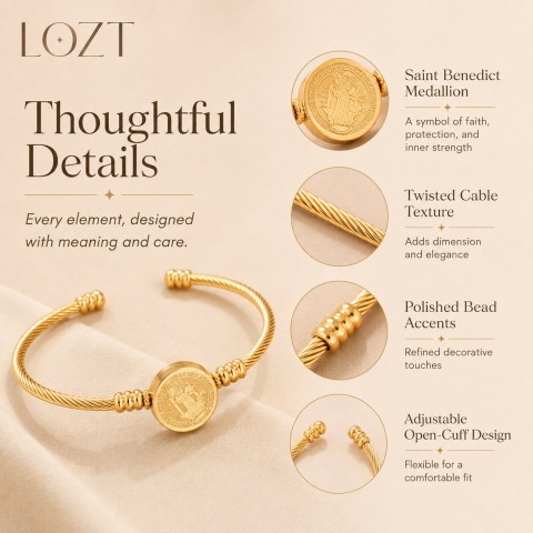Saint Benedict Grace Cuff