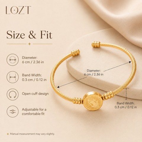 Saint Benedict Grace Cuff