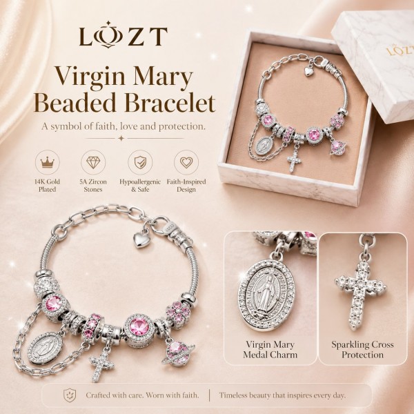 Virgin Mary Beaded Bracelet