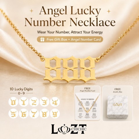 Angel Lucky Number Necklace