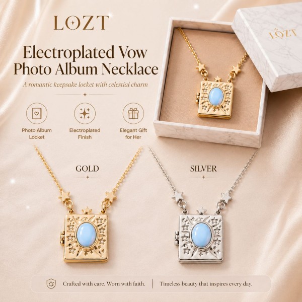 Vows Album Necklace