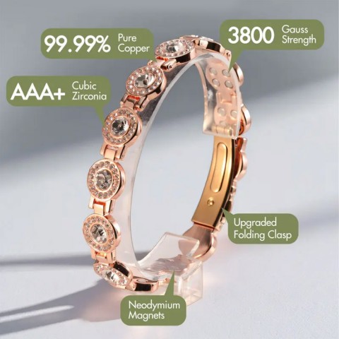 Full Diamond Pure Copper Bracelets