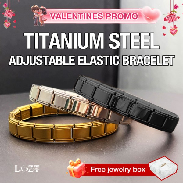 Titanium steel adjustable elastic bracelet