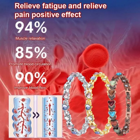 Heart-shaped Gaussian full Magnetic bracelet