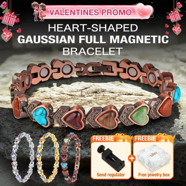 Heart-shaped Gaussian full Magnetic bracelet