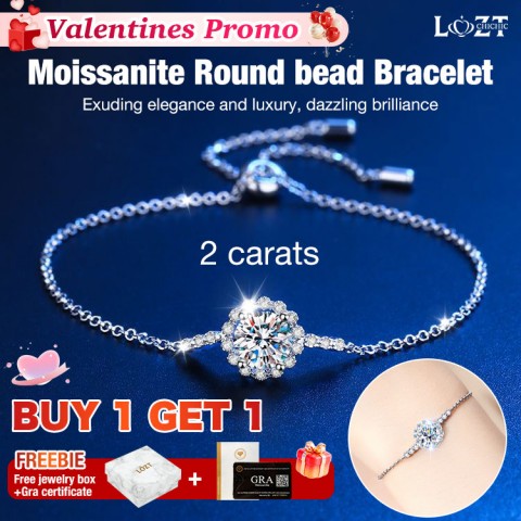 Moissanite Round bead Bracelet