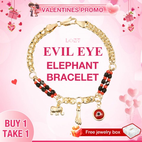 Evil Eye Elephant Bracelet