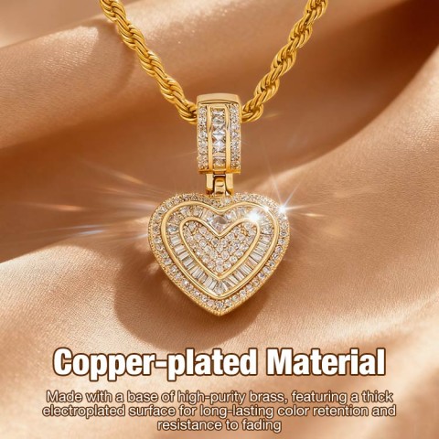 Heart pendant rope Necklace