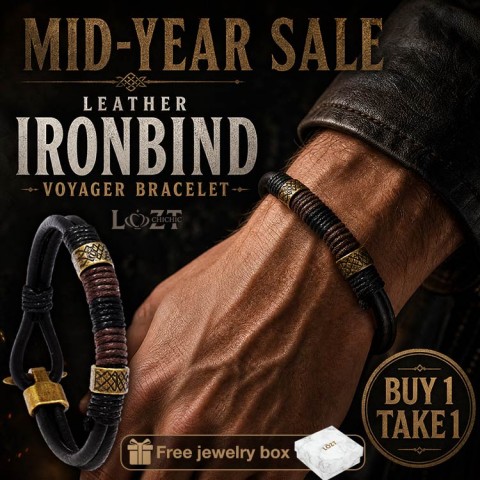 Leather Ironbind Voyager Bracelet