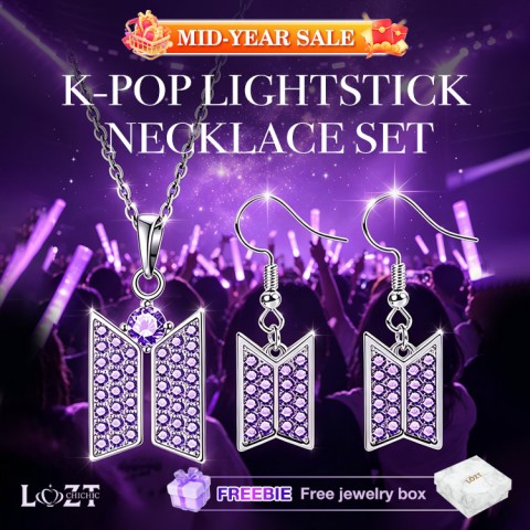 BTS Lightstick Necklace Set