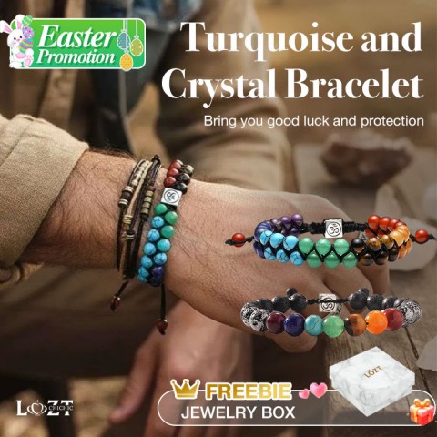 Turquoise and Crystal Bracelet