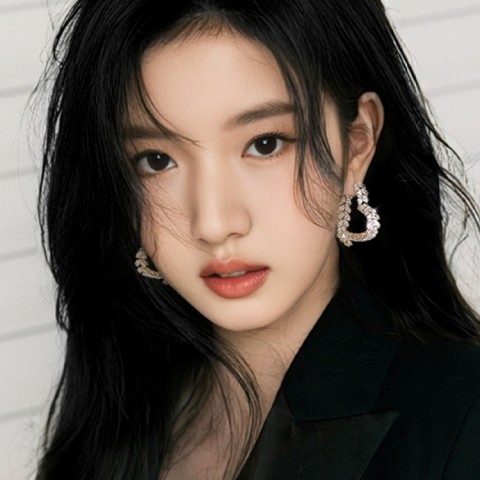 Zircon Wheat-Ear & Heart Earrings