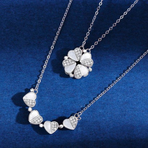 Open-Heart Moissanite Necklace