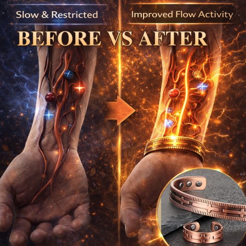 Pure Copper solid red copper ring and bracelet SET