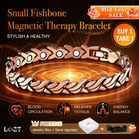 Small Fishbone Magnetic Bracelet