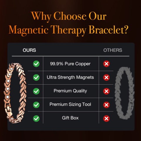 Small Fishbone Magnetic Bracelet