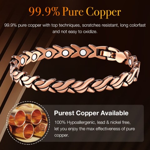 Small Fishbone Magnetic Bracelet