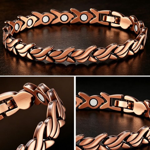 Small Fishbone Magnetic Bracelet