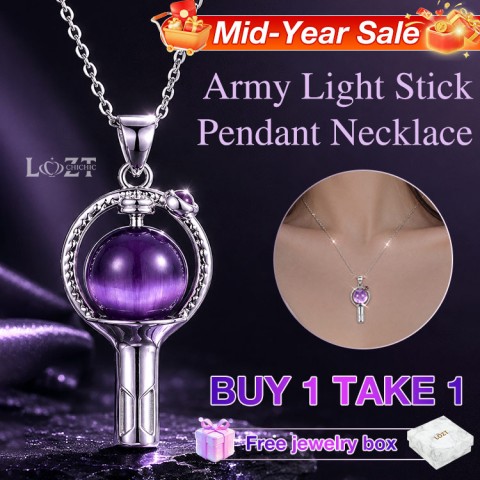 Army Light Stick Pendant Necklace
