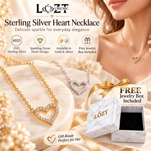 Sterling Silver Heart Necklace