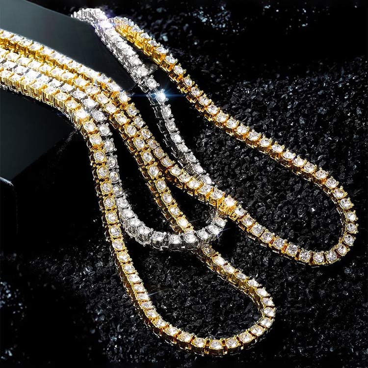 Christmas Promotion – 5mm Moissanite Tennis Necklace – GRA Certified Brilliance – Free Luxury Jewelry Box – Perfect Holiday Gift to Sparkle Your Season!