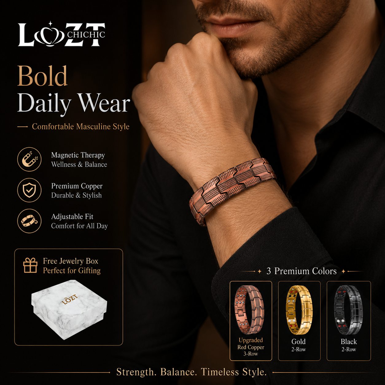 Ber Months Sale - Cross Double Row Magnetic Bracelet - Found your stress-relief secret, Magnetic Wellness Boost