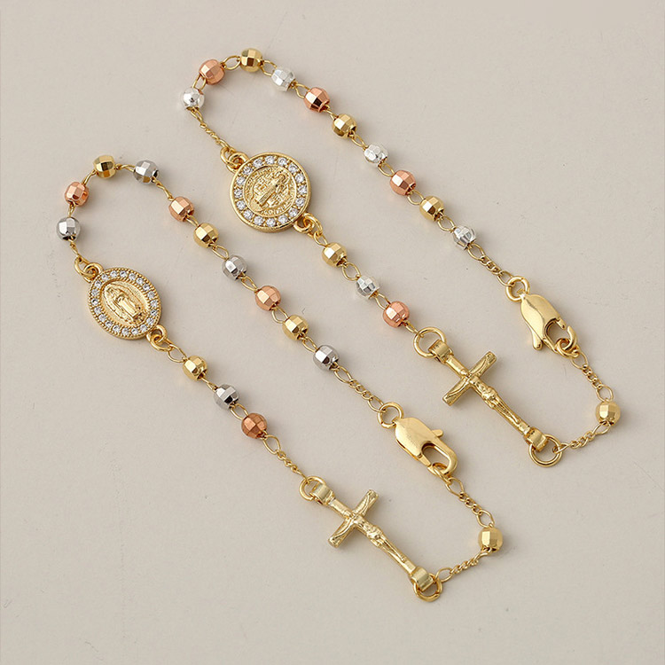 11.11 Promotion - Virgin Mary Rosary Zirconia Bracelet-Faith and love, resonate at this moment-Comes with velvet gift box