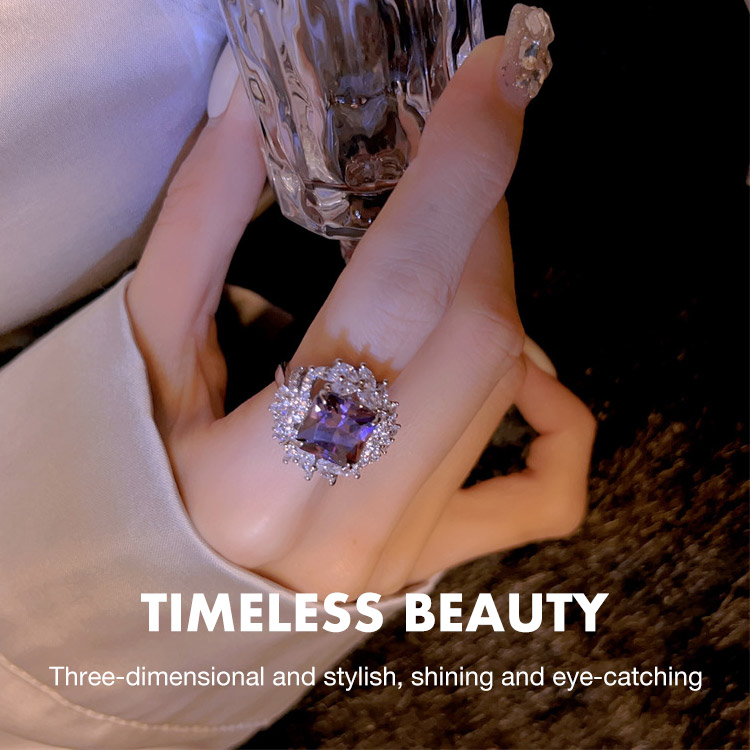 11.11 Promotion - second one only ₱699- Your lucky  Violet diamond ring - Free gift box
