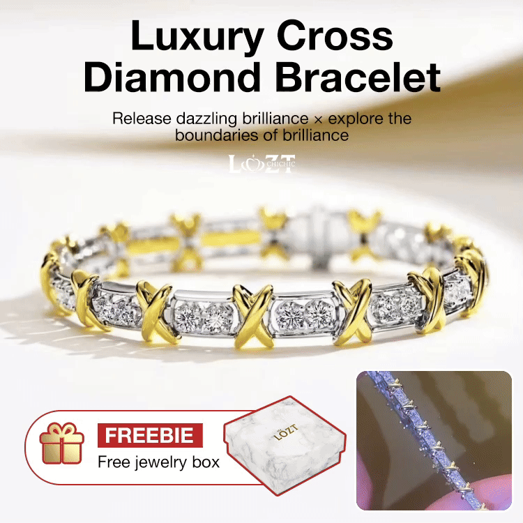 Kadayawan Festival Promotion Second - 200p get Ring - Luxury Cross Moissanite Jewelry Bracelet - GRA certificate free gift box